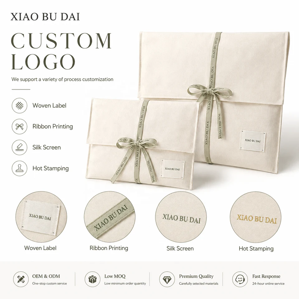 Sage Green Fabric Envelope Pouch — image 2