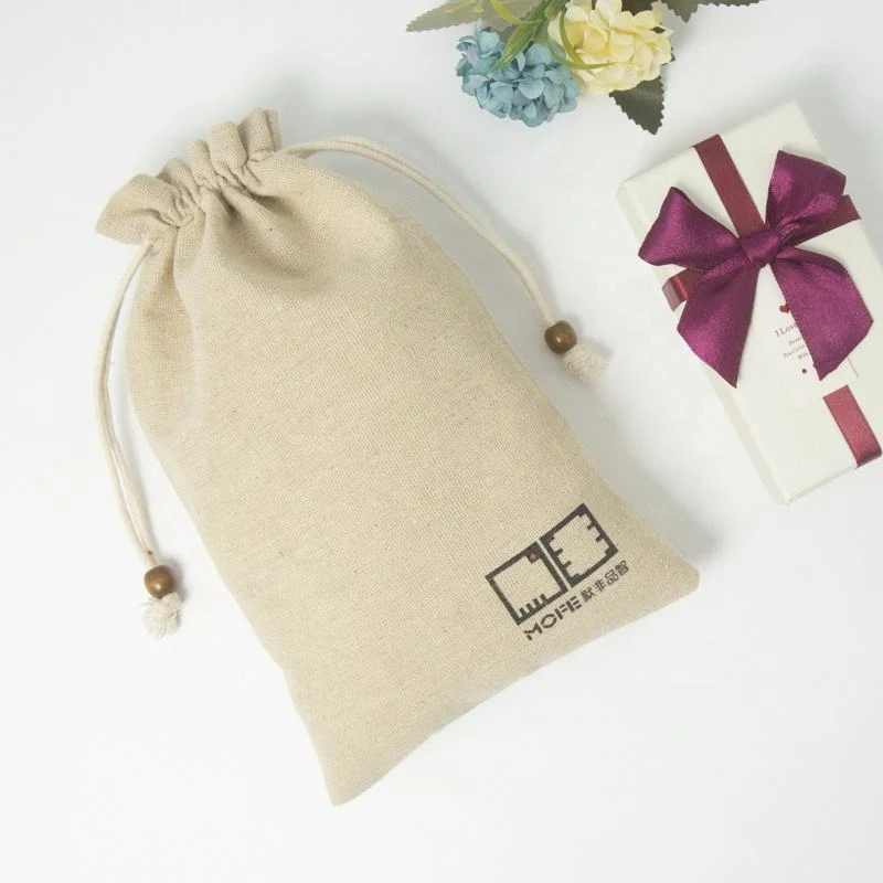 Textured Fabric Drawstring Pouch — image 3