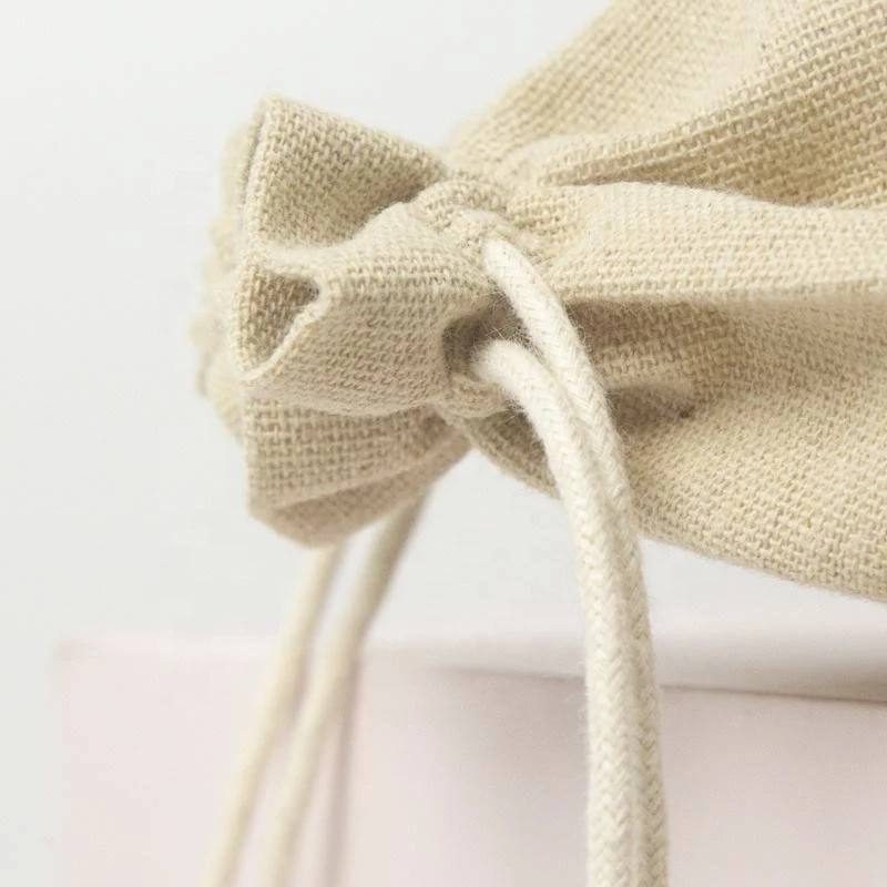 Textured Fabric Drawstring Pouch — image 5