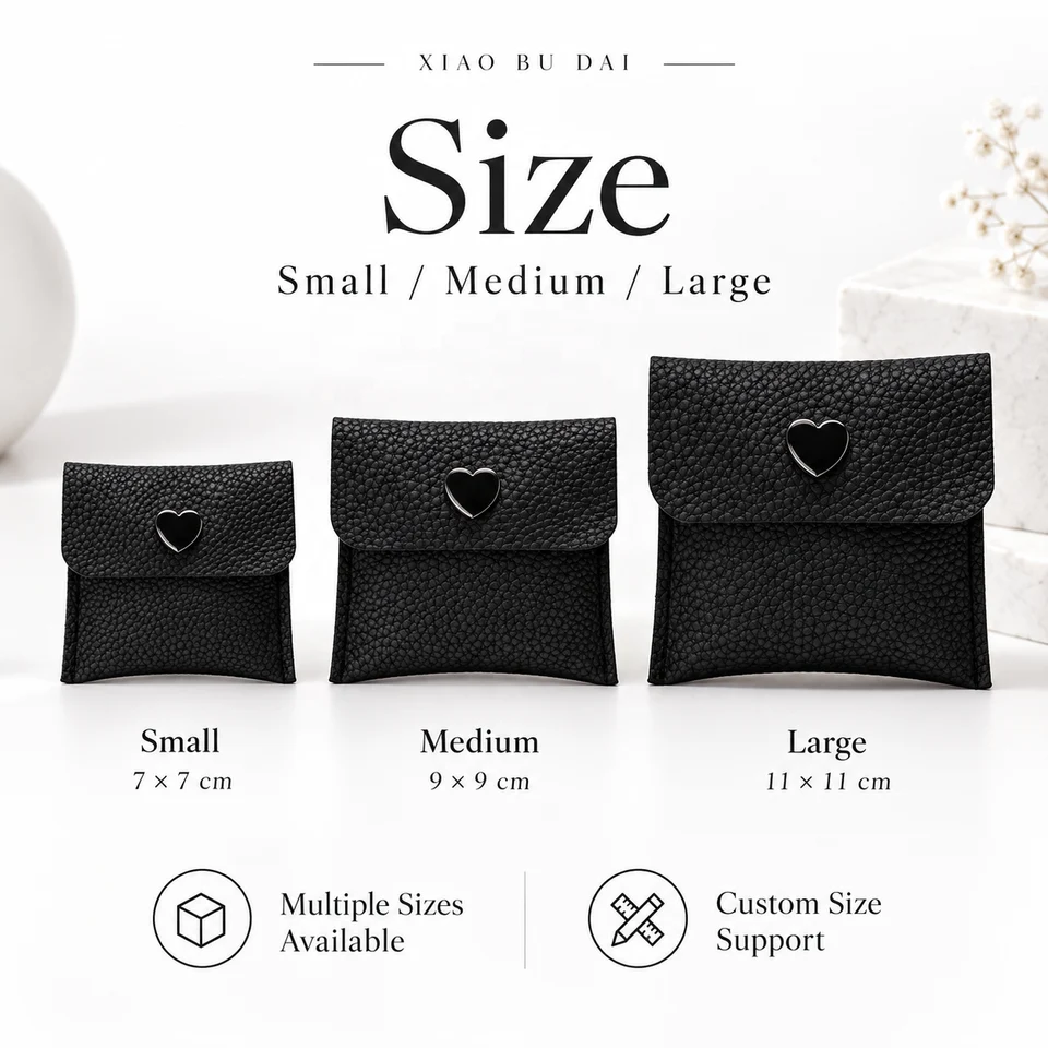 Cream PU Ring Pouch — image 3