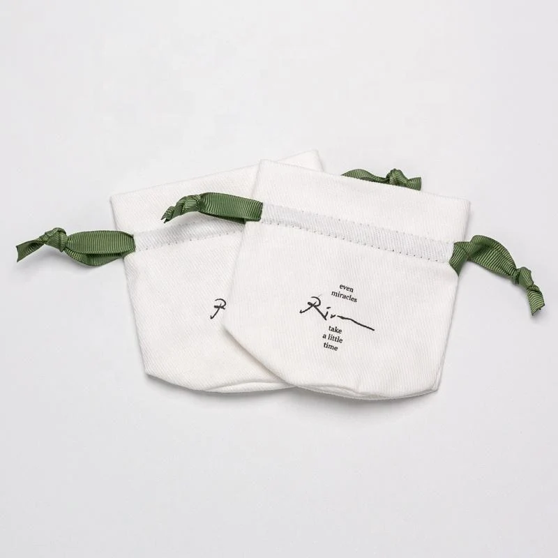 Textured Fabric Drawstring Pouch — image 6