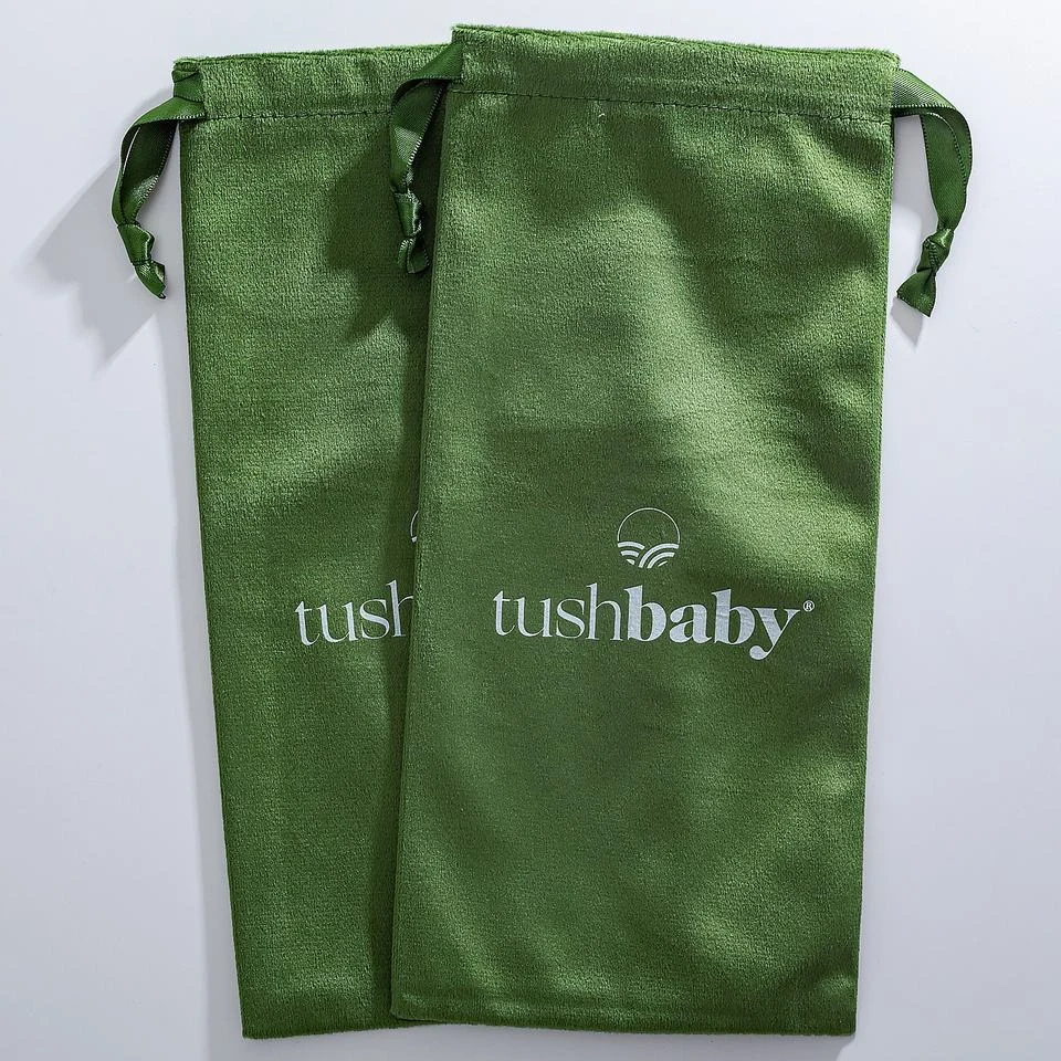 Green Microfiber Drawstring Pouch — image 2