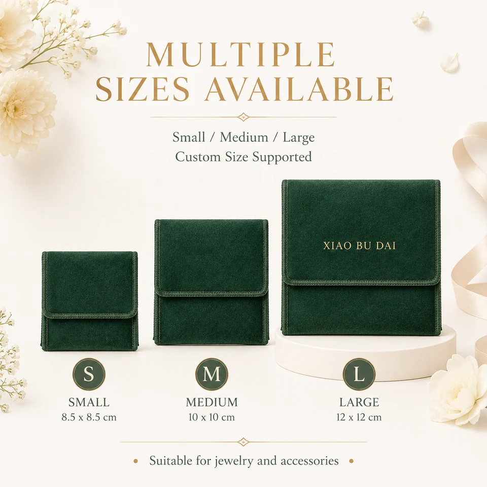 Green Velvet Envelope Pouch — image 2