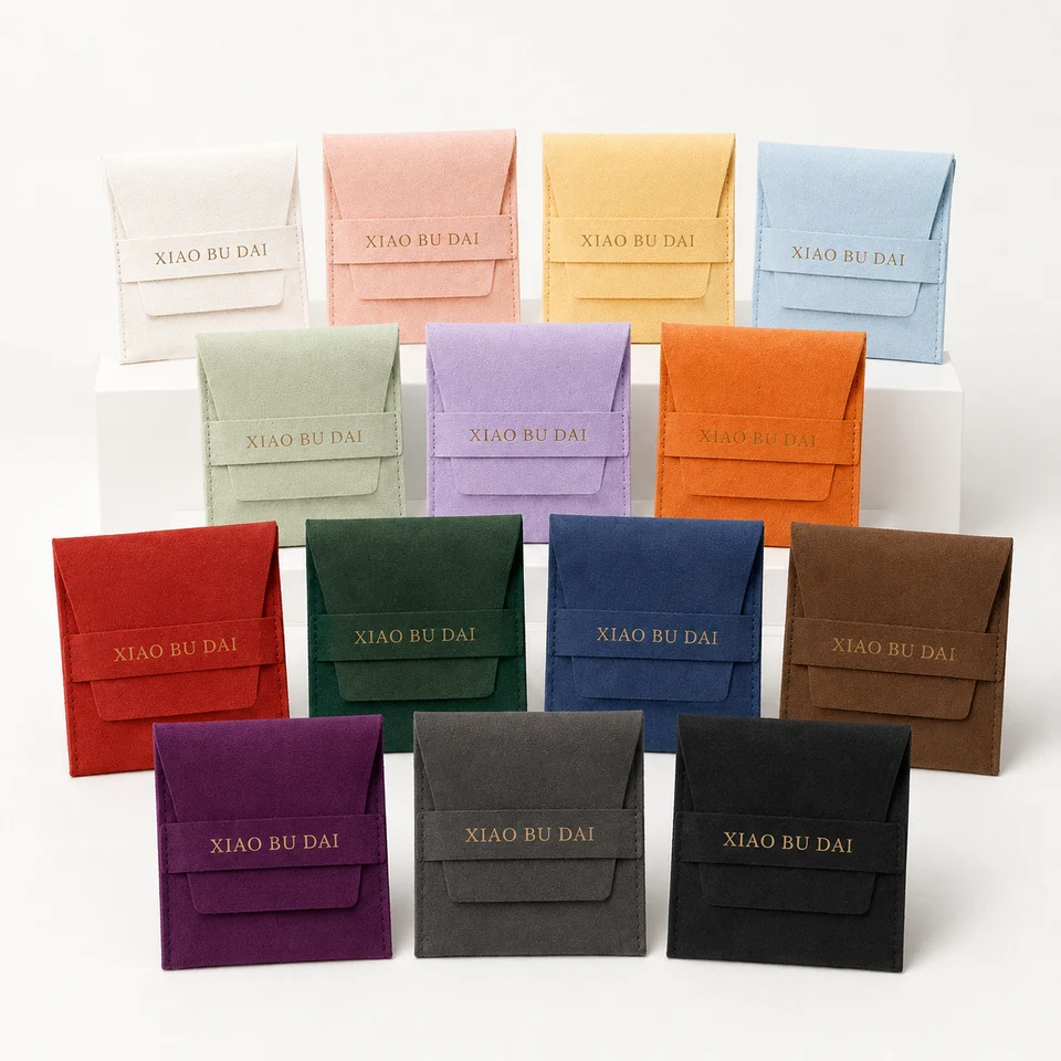 Beige Microfiber Envelope Pouch — image 4