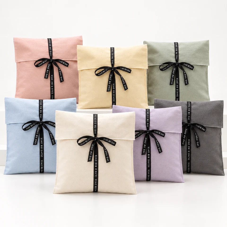 Black Satin Envelope Pouch — image 4