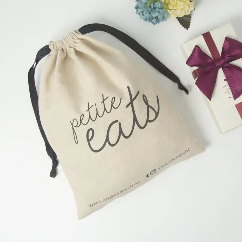 Textured Fabric Drawstring Pouch — image 3