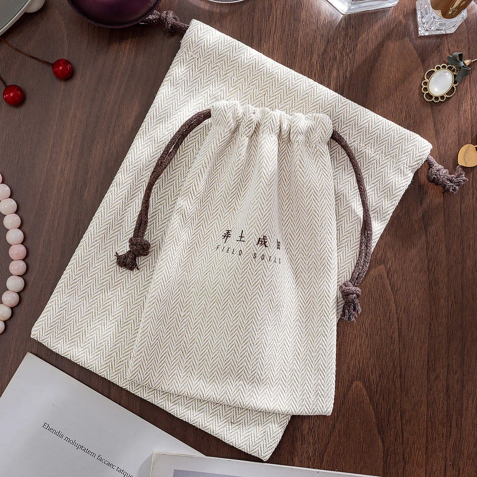 Cotton Drawstring Pouch — image 3