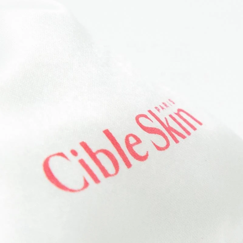 White Satin Drawstring Pouch — image 6