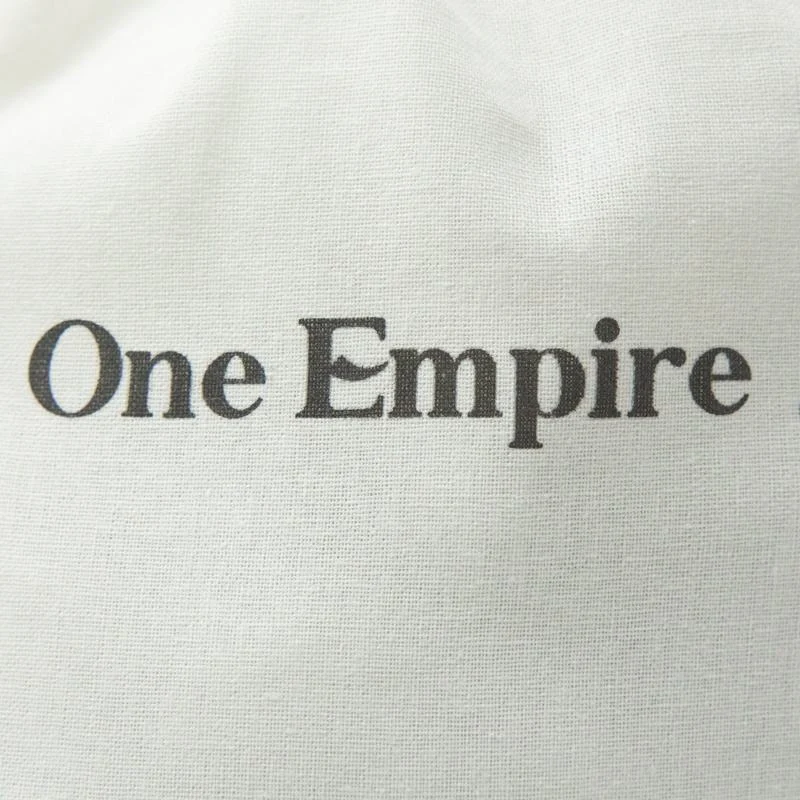 White Cotton Drawstring Pouch — image 6