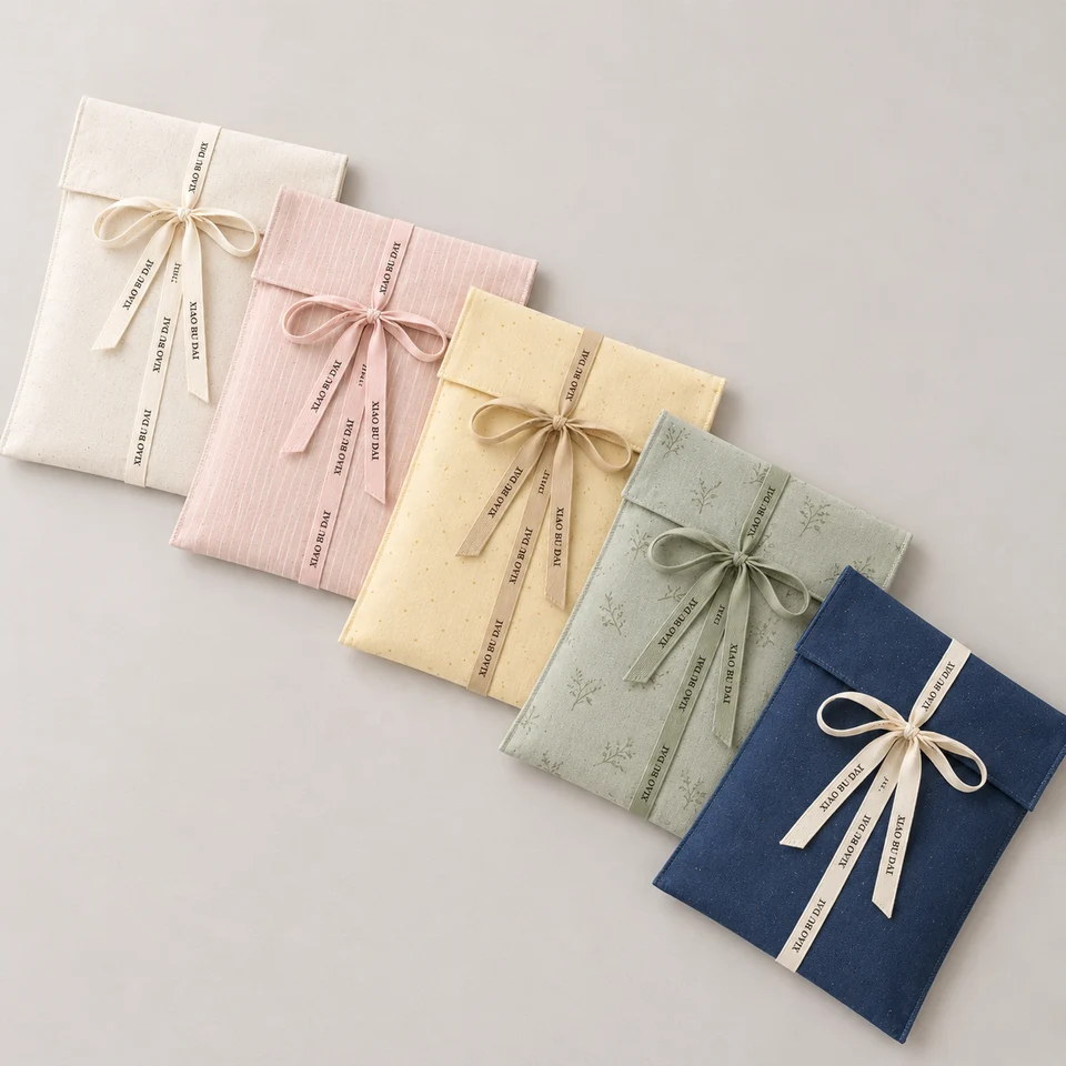 Blue Satin Envelope Pouch — image 4