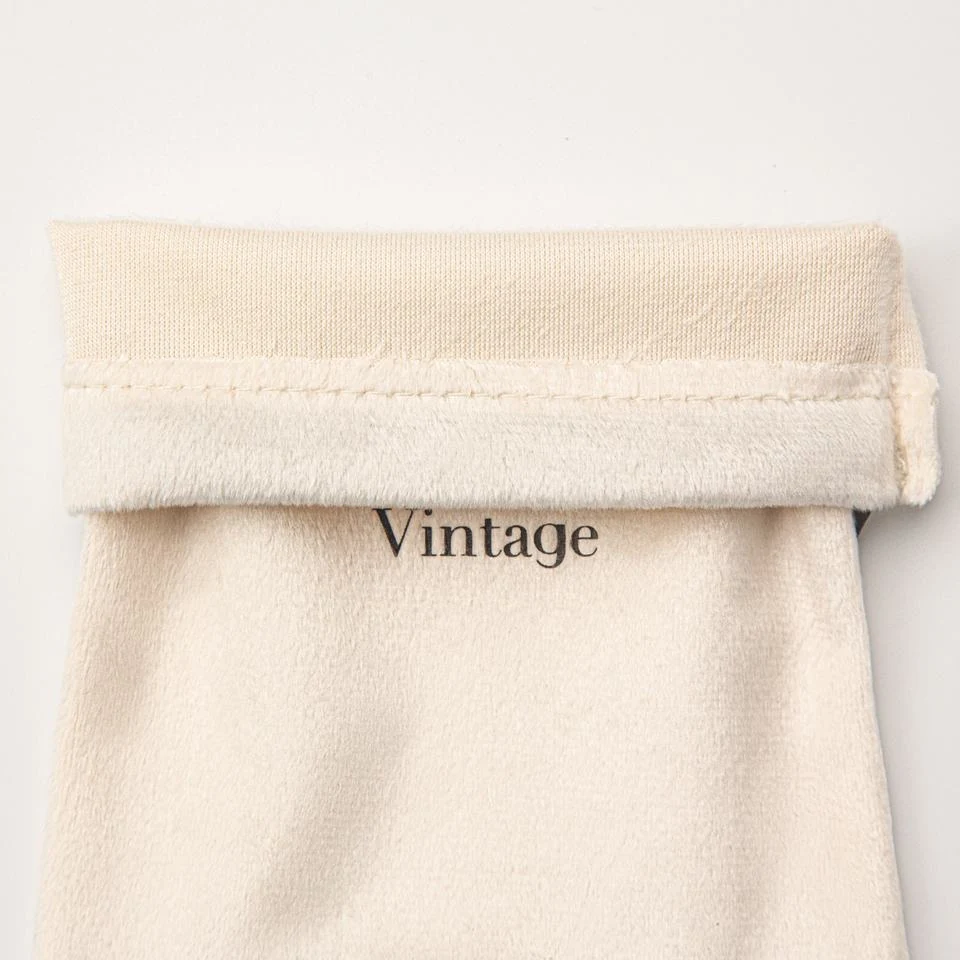 Cream Velvet Drawstring Pouch — image 6