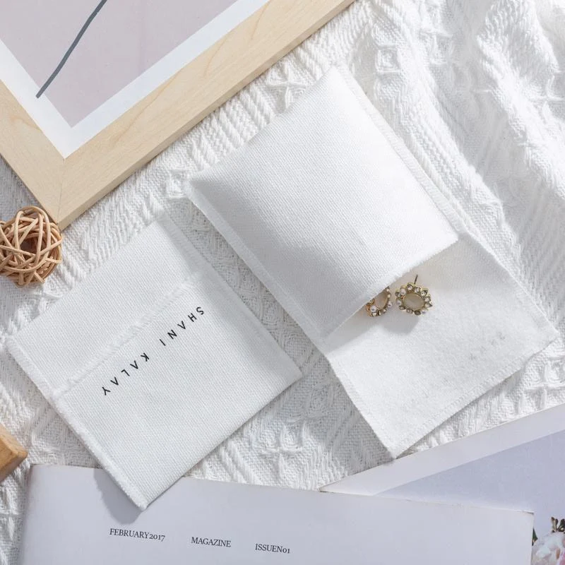 White Fabric Envelope Pouch — image 5