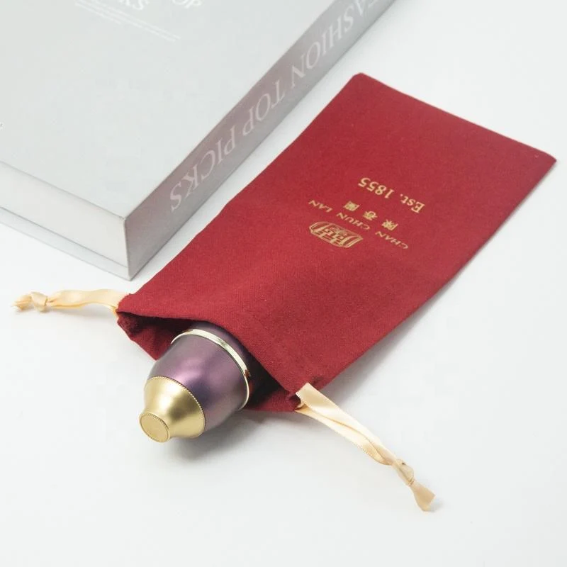 Textured Fabric Drawstring Pouch — image 4