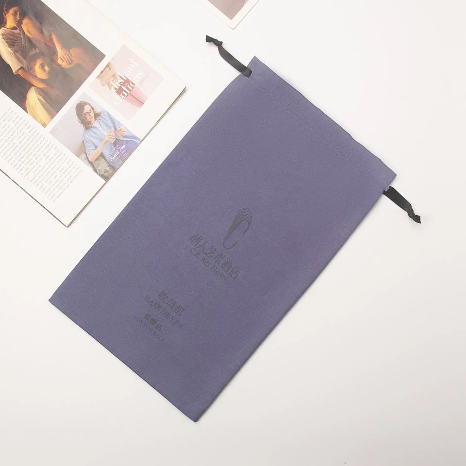 Textured Fabric Drawstring Pouch — image 5