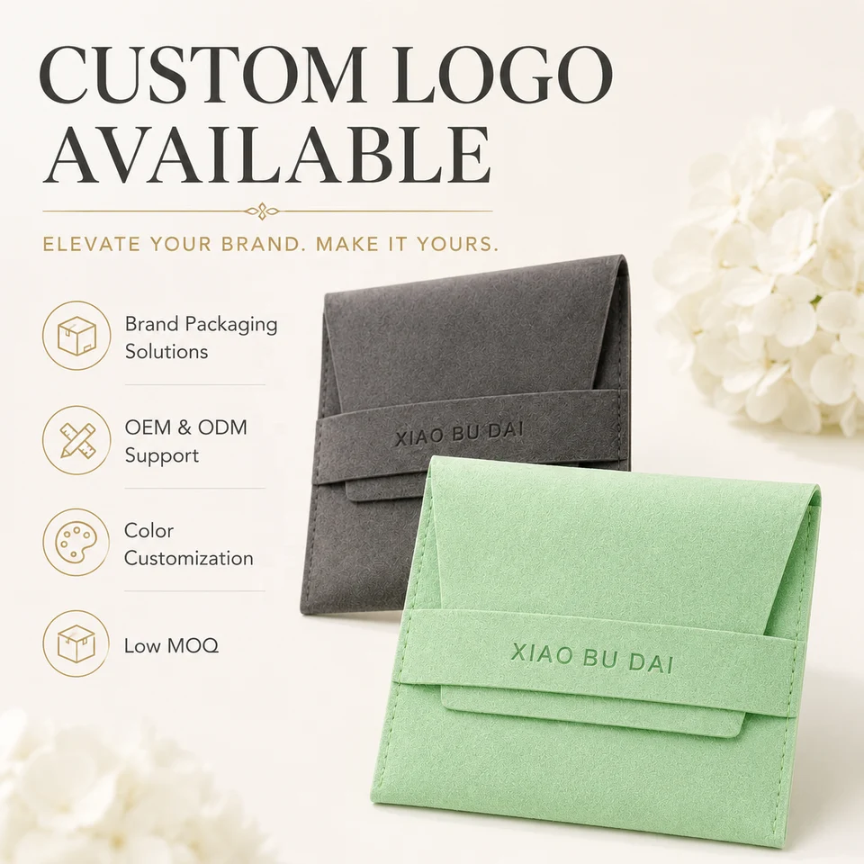 Green Microfiber Envelope Pouch — image 2