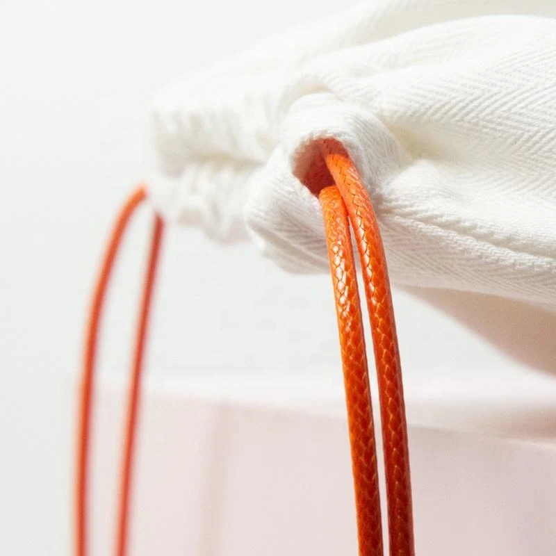 Textured Fabric Drawstring Pouch — image 6