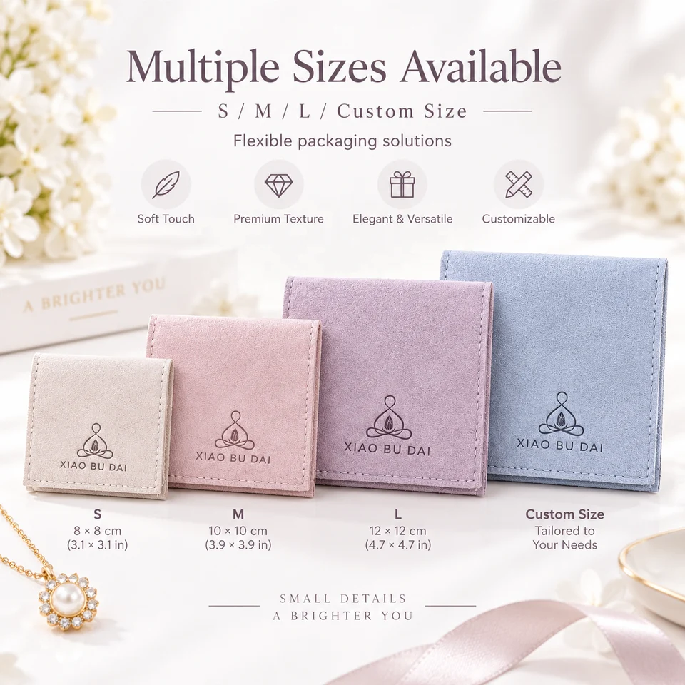 Microfiber Snap-Button Jewelry Pouch — image 3