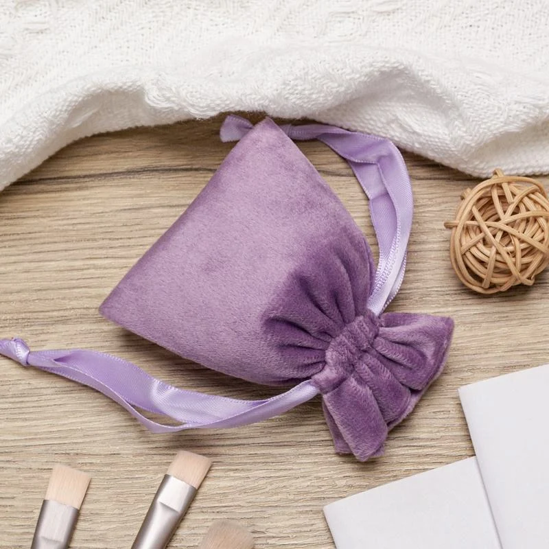 Purple Velvet Drawstring Pouch — image 5