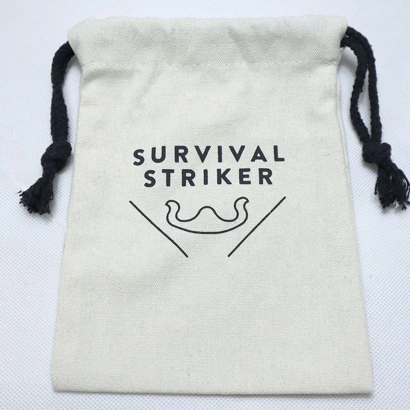 Textured Fabric Drawstring Pouch — image 2