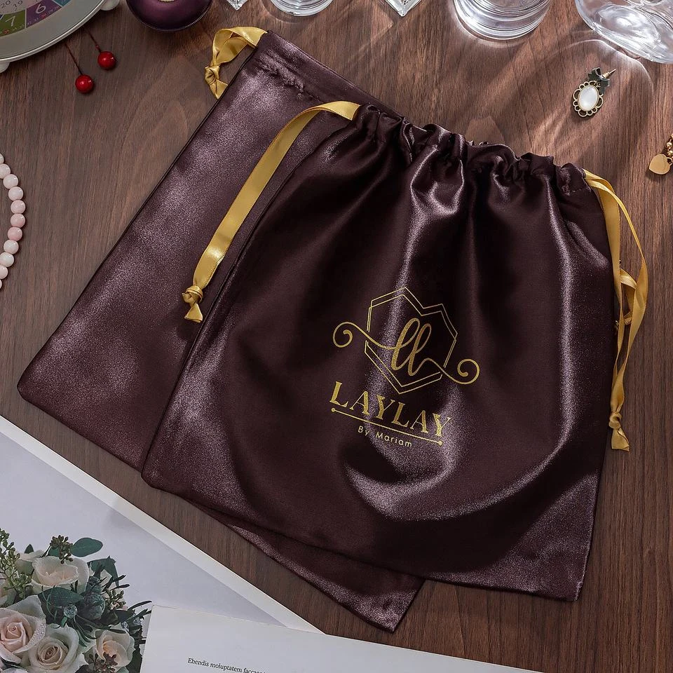 Satin Drawstring Pouch — image 3