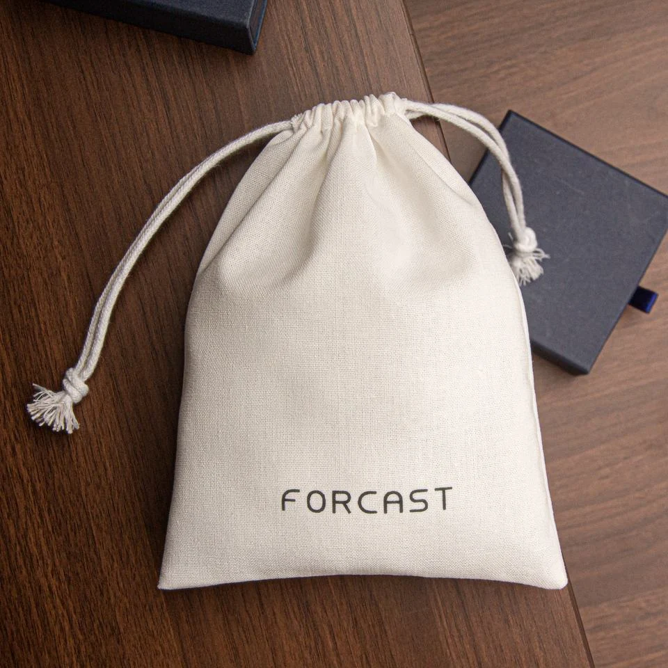 Textured Fabric Drawstring Pouch — image 3