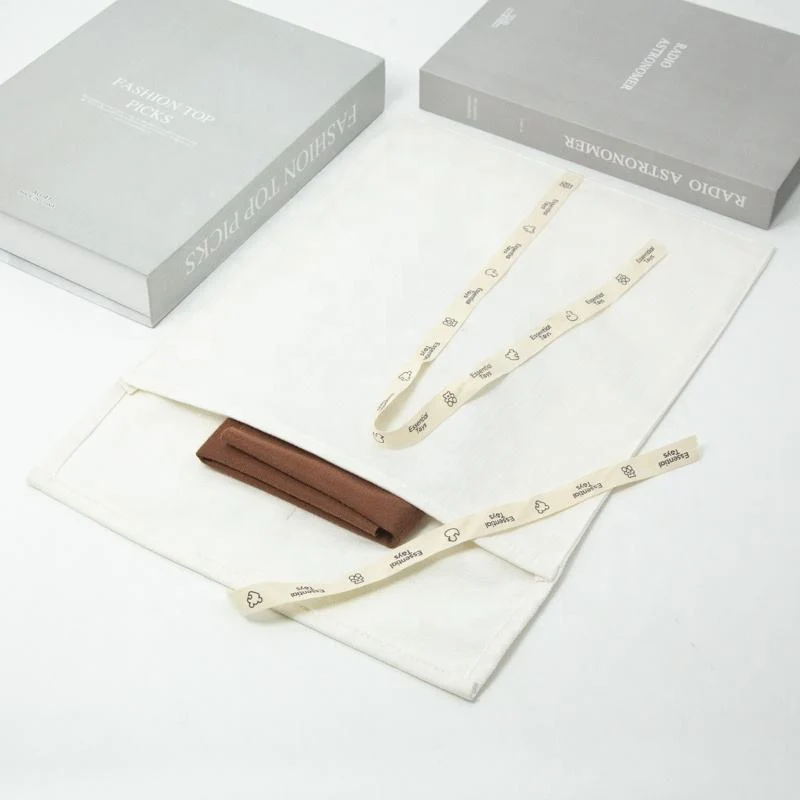 White Fabric Envelope Pouch — image 4