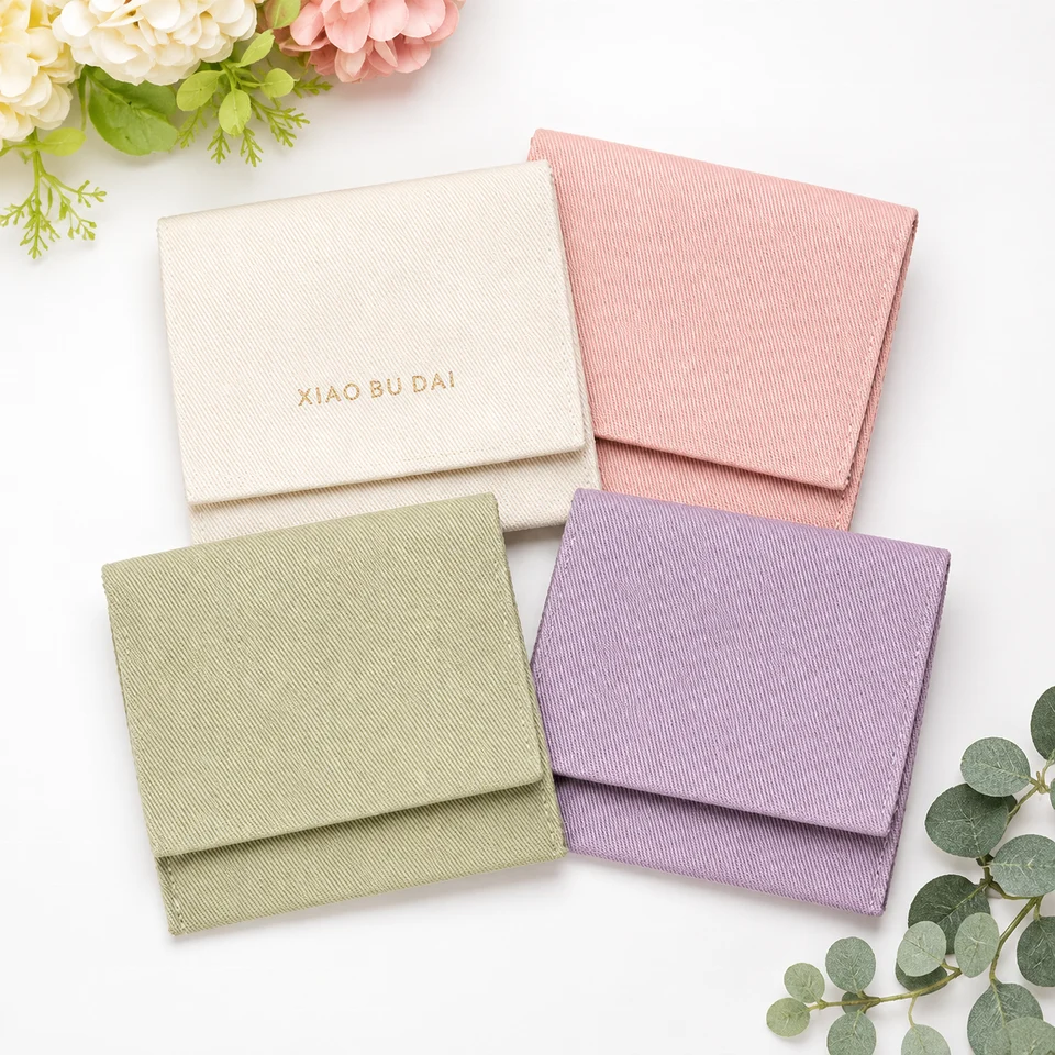 Dusty Rose Fabric Envelope Pouch — image 3