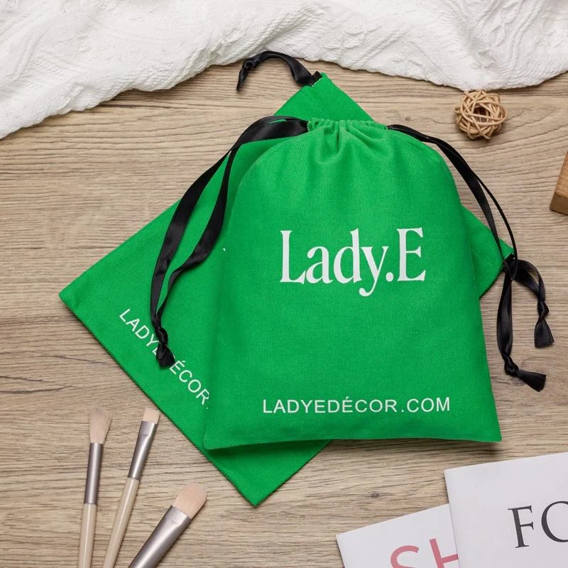 Textured Fabric Drawstring Pouch — image 4