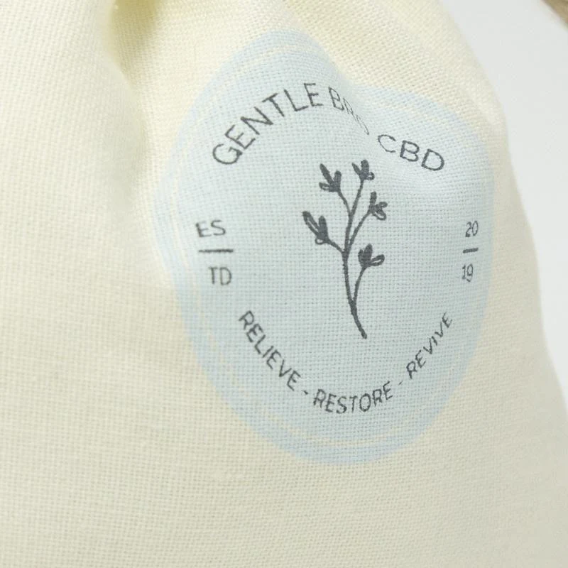 Textured Fabric Drawstring Pouch — image 5