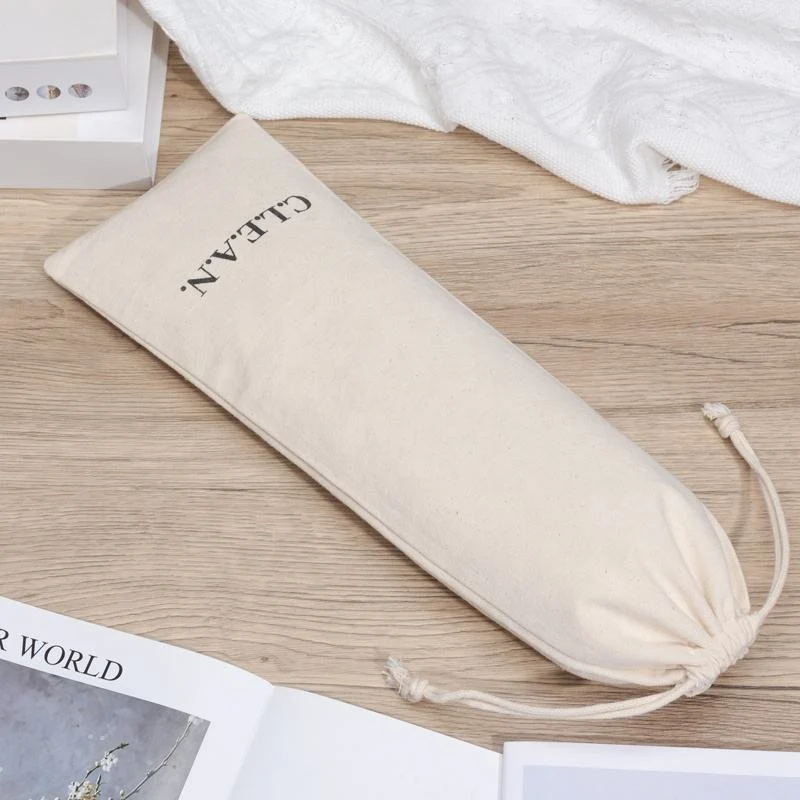 Textured Fabric Drawstring Pouch — image 4