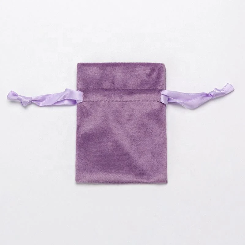 Purple Velvet Drawstring Pouch — image 2