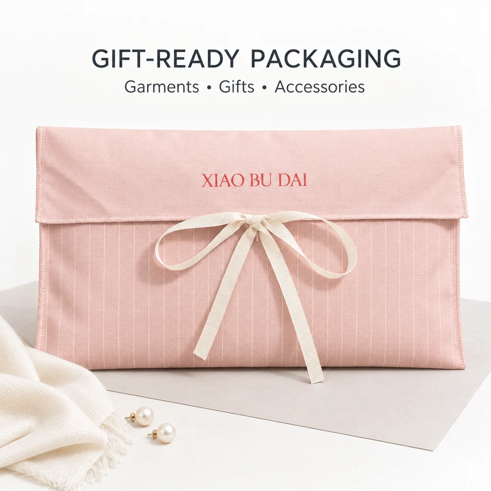 Ivory Fabric Envelope Pouch — image 2