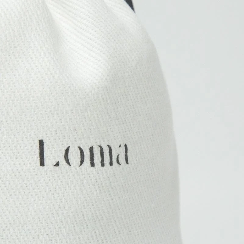 White Cotton Drawstring Pouch — image 5