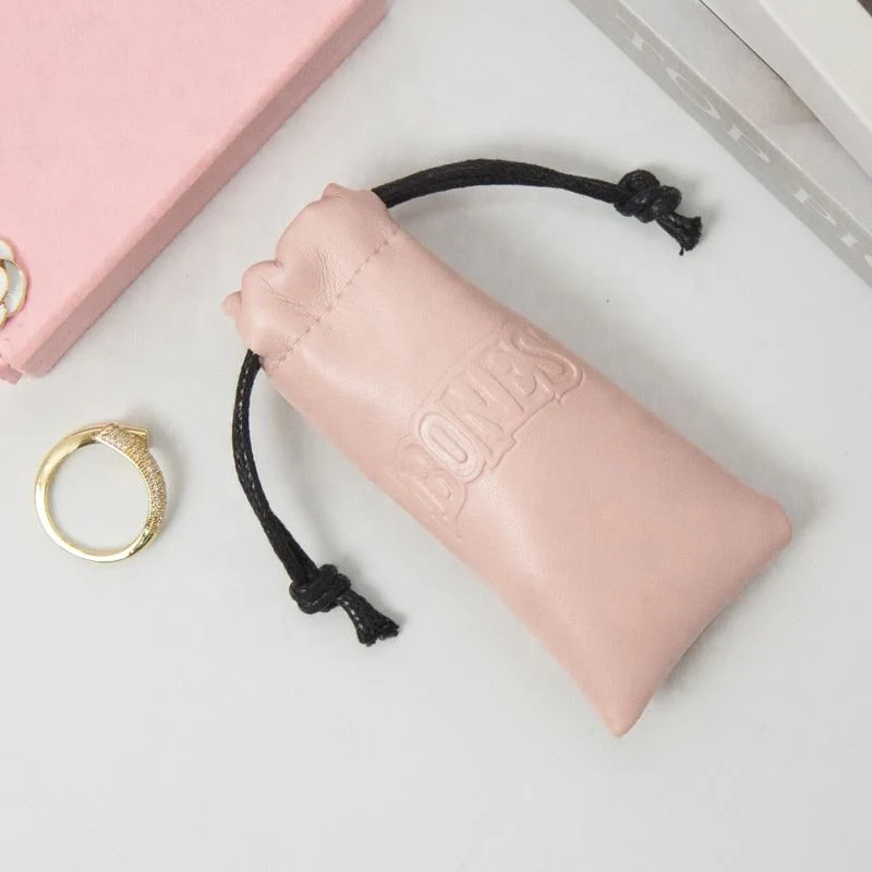 Leather-Look Drawstring Pouch — image 3