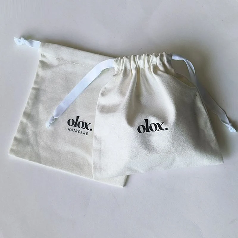 Textured Fabric Drawstring Pouch — image 2