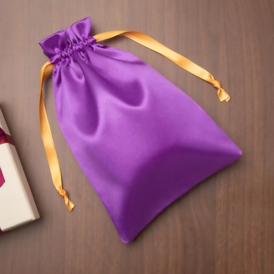 Satin Drawstring Pouch — image 2