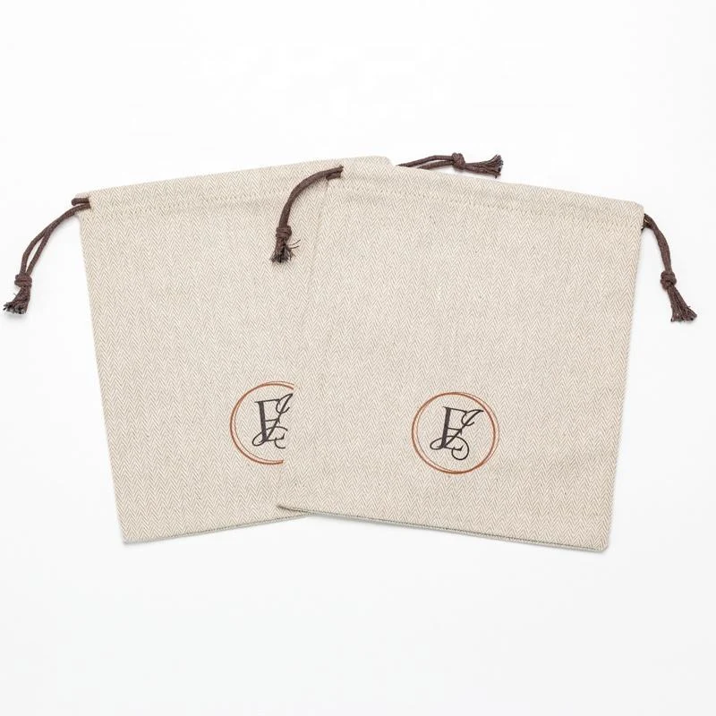Textured Fabric Drawstring Pouch — image 6