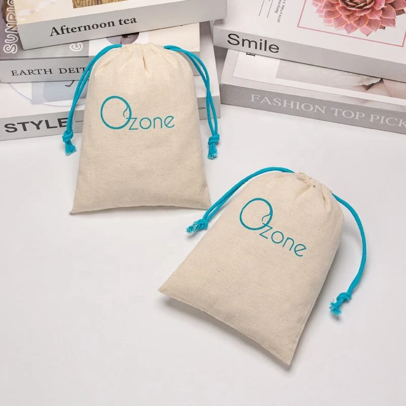 Textured Fabric Drawstring Pouch — image 4