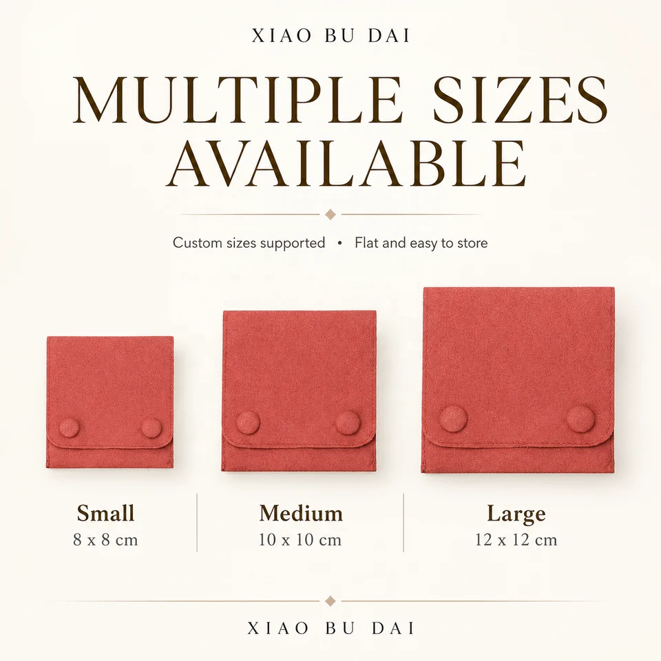 Beige Microfiber Envelope Pouch — image 3