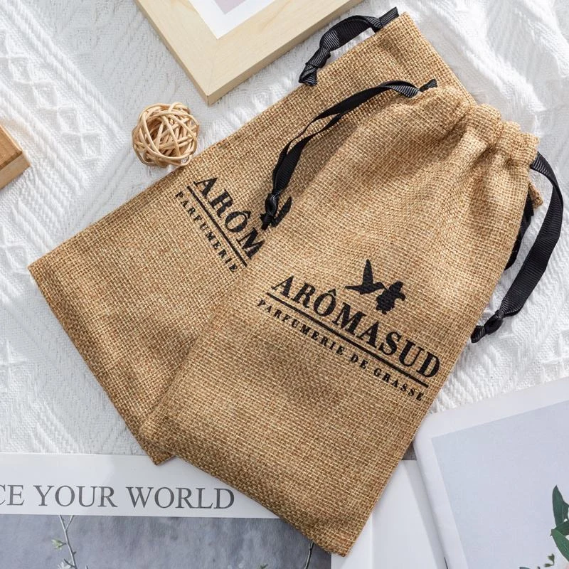 Textured Fabric Drawstring Pouch — image 5