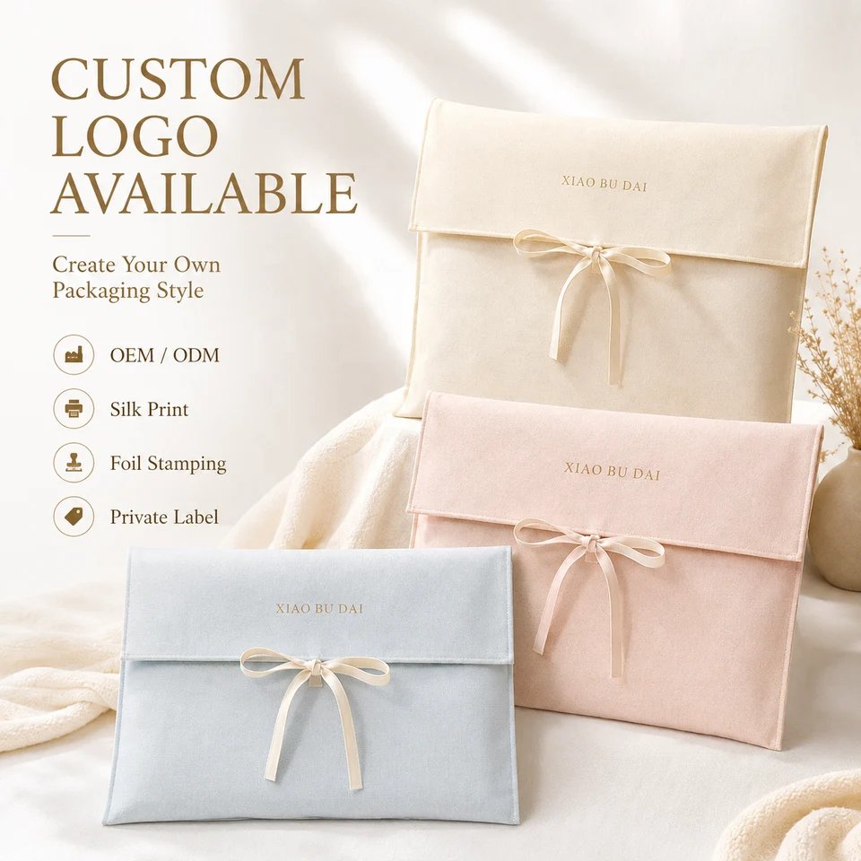 Textured Fabric Envelope Pouch — image 2