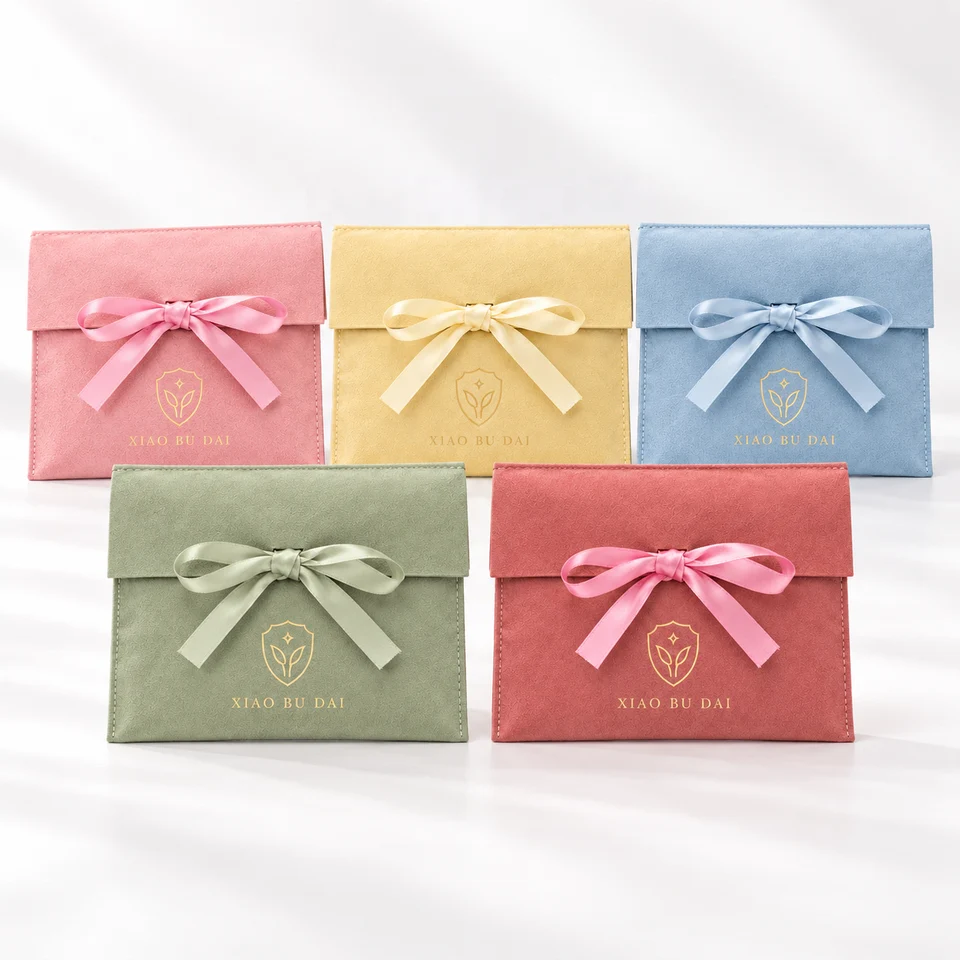 Dusty Rose Ribbon-Tie Pouch — image 4