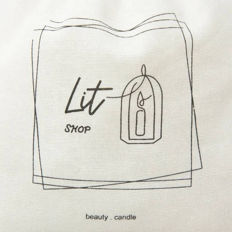 Textured Fabric Drawstring Pouch — image 6
