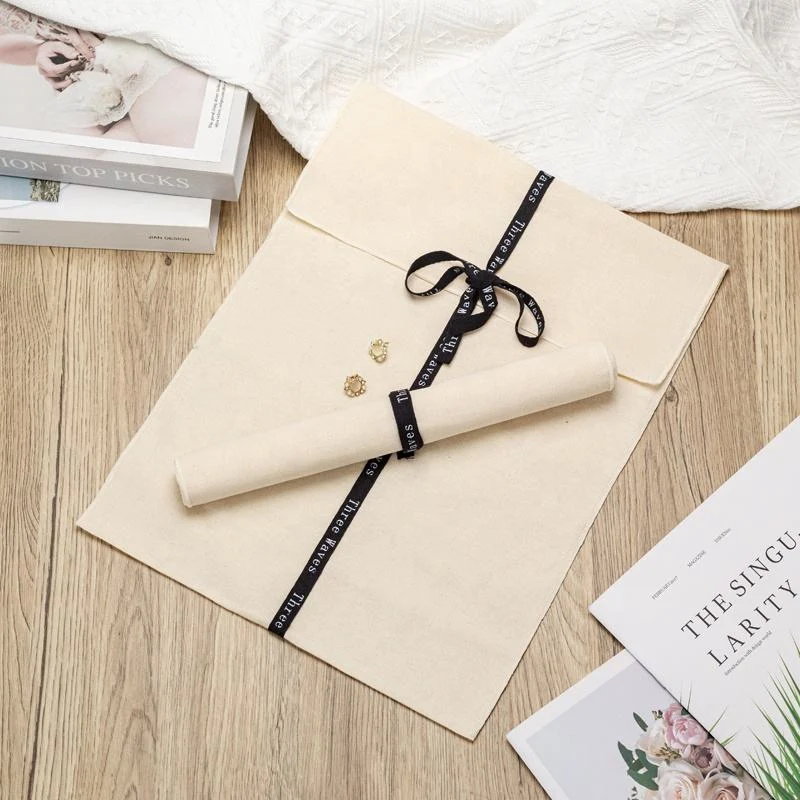 Textured Fabric Envelope Pouch — image 5