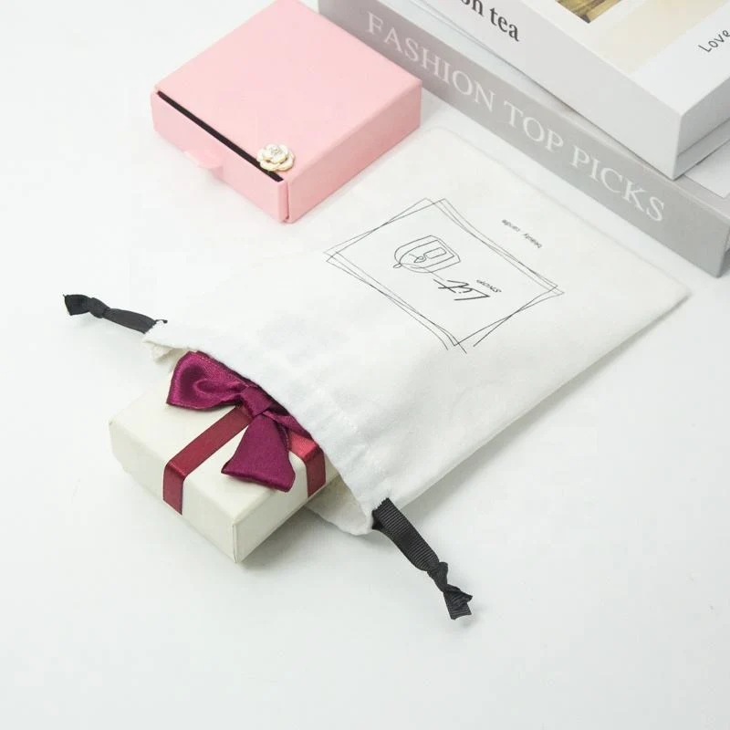 Textured Fabric Drawstring Pouch — image 4