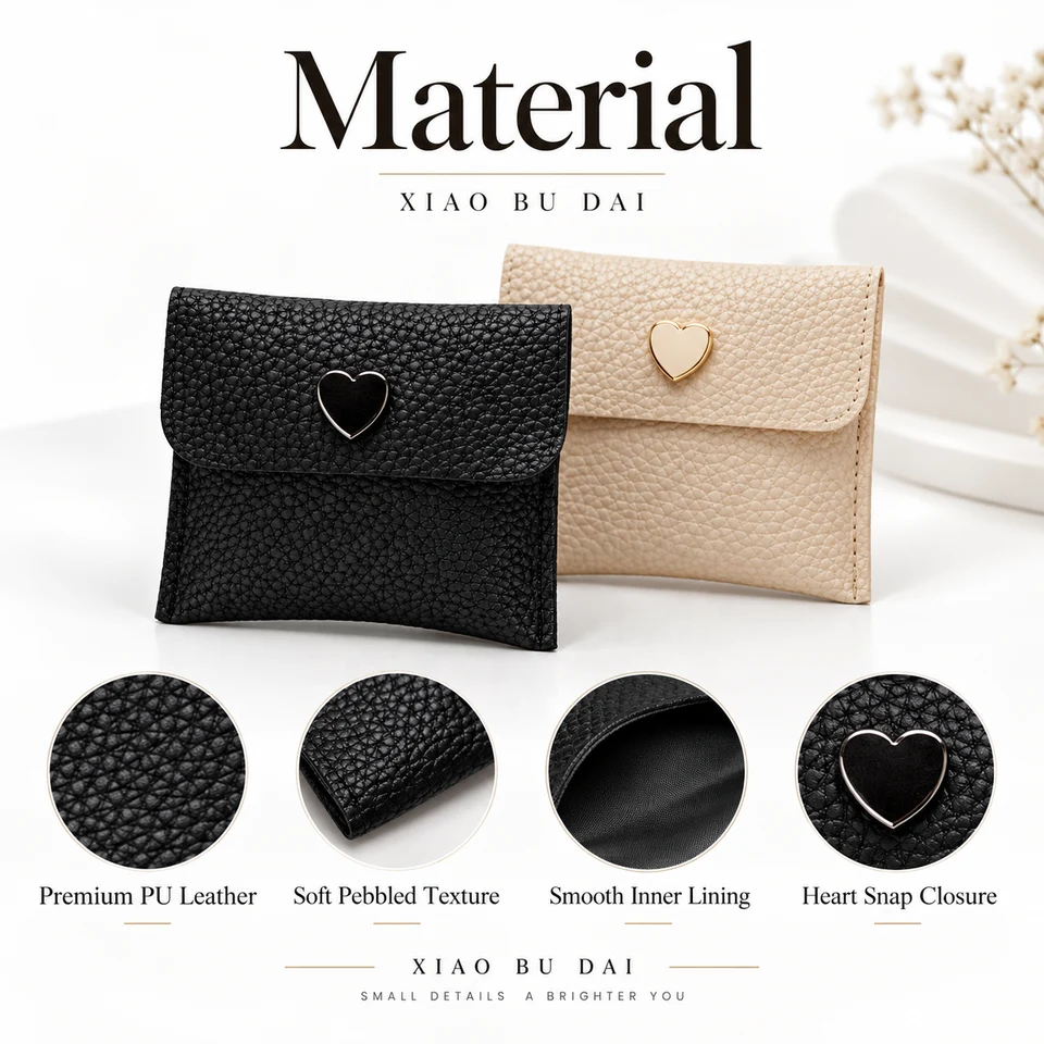 Cream PU Ring Pouch — image 2