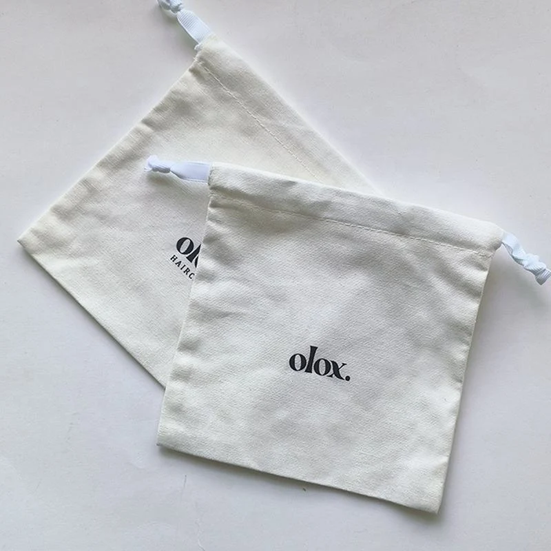 Textured Fabric Drawstring Pouch — image 4