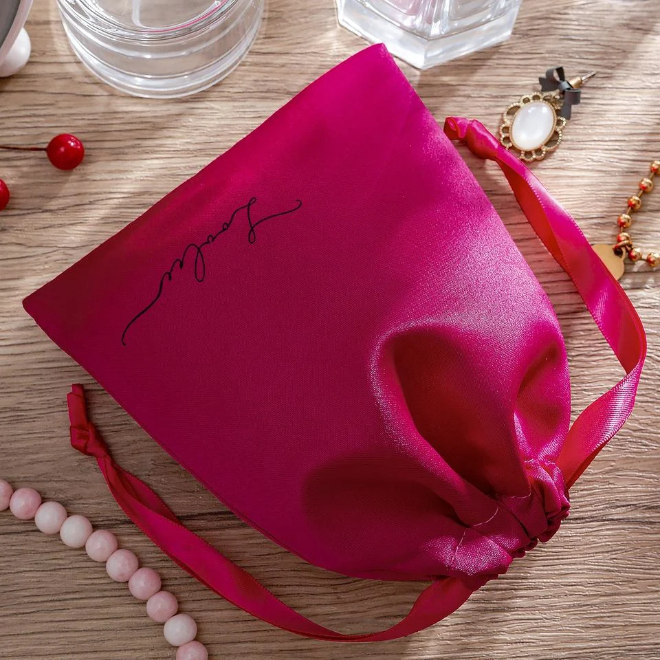 Satin Drawstring Pouch — image 2