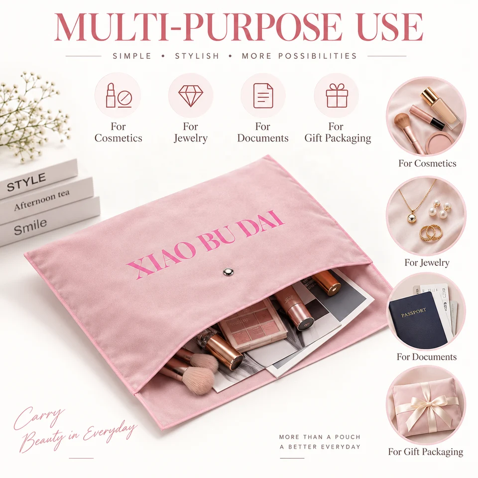 Soft Velvet Button Gift Pouch — image 3