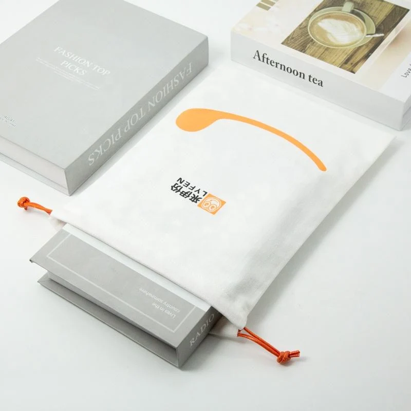 Textured Fabric Drawstring Pouch — image 4